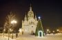 Ночное рождественское богослужение в храме Всех святых в земле Русской просиявших